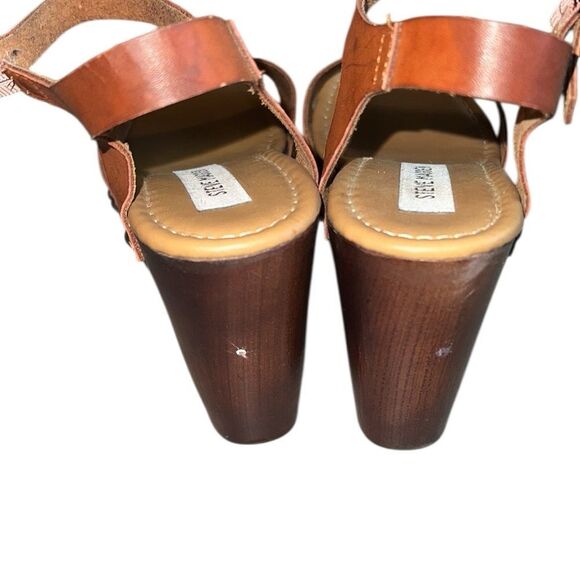 Steve Madden Tan Platform Sandals Size 7 - Picture 7 of 8
